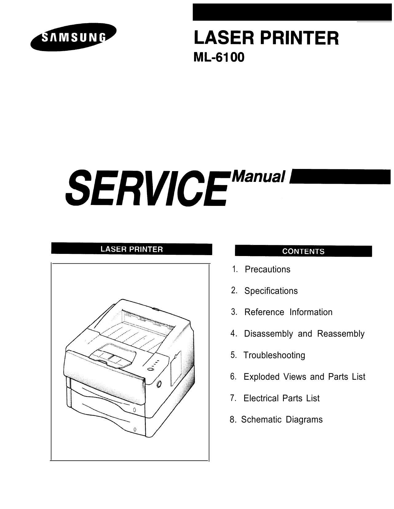 Samsung Laser-Printer ML-6100 Parts and Service Manual-1